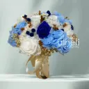 Ramo en tonos Azul cielo y azul rey