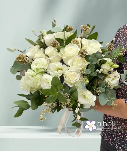 Ramo de novia: White and Golden